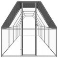 vidaXL Klietka pre sliepky 2x10x2 m pozinkovaná oceľ