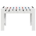 vidaXL Stolný futbal Biely 125 x 60,5 x 80 cm Kompozitné drevo