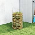 vidaXL Záhradný kompostér Ø50x100 cm pozinkovaná oceľ