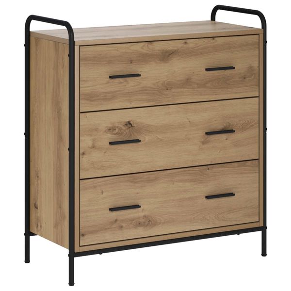 vidaXL Servírovacia skriňa Dub artisan 97 x 33 x 81 cm