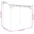vidaXL Strieška sivohnedá 2x2,3 m 180 g/m² látka a oceľ