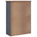 vidaXL Knižnica, sivá 80x35x110 cm, borovicový masív Panama Range