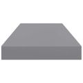 vidaXL Plávajúce nástenné police 4 ks, sivé 60x23,5x3,8 cm, MDF
