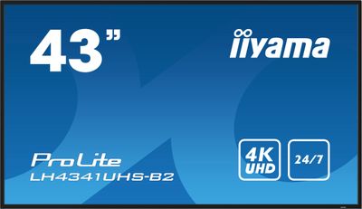 43'' iiyama LH4341UHS-B2: IPS, 4K UHD, 500cd, repro