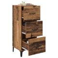 vidaXL Servírovacia skriňa Staré drevo 34,5 x 34 x 90 cm