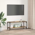 vidaXL TV skrinka Staré drevo 100x33x41cm Inžinierske drevo a železo
