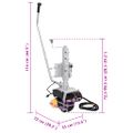 vidaXL Zdvihák na príves s kolieskami 12 V 550 W hliníkový