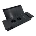 ORNO OR-GM-9048/B Zapustená zásuvka s výklopným víkom a USB