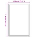 vidaXL Skleník, hliník 481x250x195 cm 23,44 m³