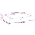 vidaXL vyvýšená posteľ pre psa sivá 150x90x20 cm textil a oceľ