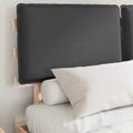 vidaXL Rám postele s čalúneným čelom Tmavo šedá 150 x 200 cm