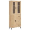 vidaXL Vysoká skrinka dub sonoma 69,5x34x180 cm spracované drevo