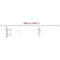 vidaXL Obrubník trávnika 50 ks 15 x 103 cm Antracitová
