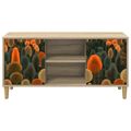 vidaXL TV skrinka ZAANDAM 102 x 33 x 50 cm Sonoma Kompozitné drevo