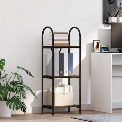 vidaXL Regál na knihy Dymová dub 40 x 30 x 109 cm Kompozitné drevo