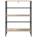 vidaXL Regál na knihy 2 úrovní 60 x 29,5 x 81 cm Kompozitné drevo