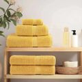 vidaXL Uterák pre hostí SOLUND 4 ks Zlatá 15 x 21 cm 550 gsm