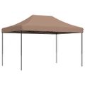 vidaXL Skladací pop-up párty stan hnedý 410x279x315 cm
