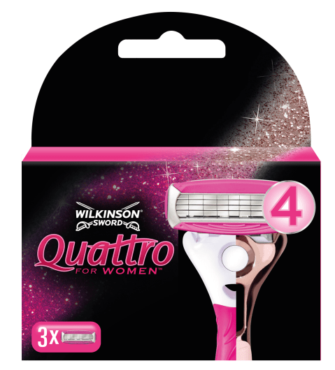 Wilkinson Quattro for Women Rosegold náhradné čepele 3ks (7001143R)