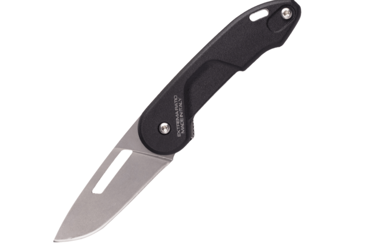 Extrema Ratio  04.1000.0460/SW BFØ CD STONE WASHED zatvárací nôž 5,5cm, čierna, nylon