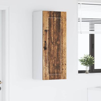vidaXL Dvierka na umývačku Kalmar Staré drevo 40 x 31 x 100 cm