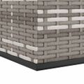 vidaXL Záhradný box na vankúše z polyratanu 291x100,5x104 cm sivý