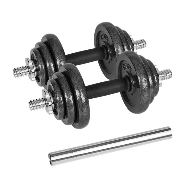 Činky litinové nastavitelné 20kg, REBEL ACTIVE RBA-2327-20