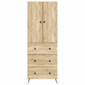 vidaXL Sada skríň 2 ks 66 x 34,5 x 90 cm Kompozitné drevo Dub sonoma