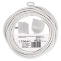 Rozšířovací kabel EMOS P0110 spojka 10 m, biely / PVC / 1 mm2
