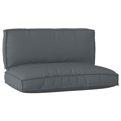 vidaXL Sada vankúšov na palete 2 pcs Antracit Oxfordská látka