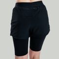 Dámske šortky 2in1 ULTRA Black - STRIX, veľkosť L, veľkosť oblečenia L