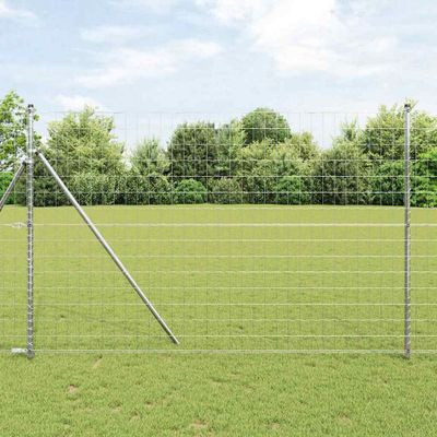 vidaXL Pevný kovaný drôtový plot 10 x 1,6 m (Š x V)