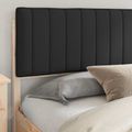 vidaXL Rám postele s čalúneným čelom Čierna 200 x 200 cm