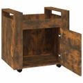 vidaXL Stolový vozík dymový dub 60x45x60 cm spracované drevo