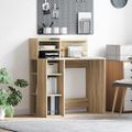 vidaXL Stôl Sonoma dub Kompozitné drevo 90 x 48 x 101,5 cm