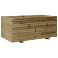 vidaXL Záhradný kvetináč 110x60x49,5 cm impregnovaná borovica
