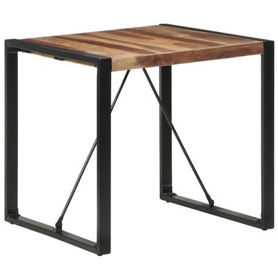 vidaXL Jedálenský stôl 80x80x75 cm, drevený masív