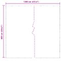 vidaXL Priehľadná plachta s okami 6x12 m PVC