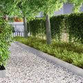 vidaXL Obrubník trávnika 4 ks 450 x 25 cm Nerezová oceľ Strieborná