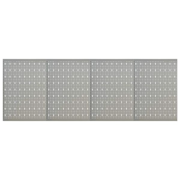 vidaXL Nástenné závesné panely na náradie 4 ks 40x58 cm oceľové