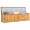 vidaXL Záhradný box 200x50x55 cm, tíkový masív