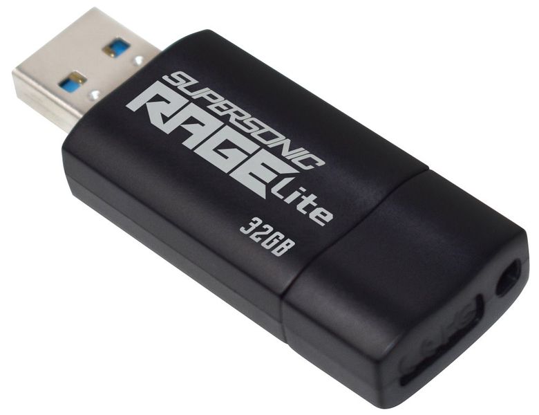 PATRIOT Supersonic Rage Lite 32GB / USB 3.2 Gen 1 / čierna Flashdisk, 32GB, USB 3.2 Gen1, čierna