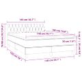 vidaXL Boxspring posteľ s matracom zelená 140x190 cm látka
