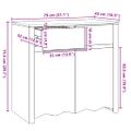 vidaXL Servírovacia skriňa so zásuvkou Drammen Dub 79 x 43 x 75.5 cm