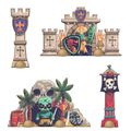Arty Toys Obrovské puzzle Bitka Piráti vs Rytieri 30 ks