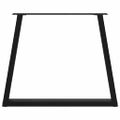 vidaXL Nohy k jedálenskému stolu v tvare V, 2 ks, čierne, 80 x (72-73,3) cm, oceľ