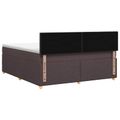 vidaXL Posteľ boxspring s matracom Tmavohnedá 140 x 200 cm Látka