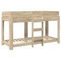 vidaXL Poschodová posteľ pre deti Sonoma dub 75 x 190 cm