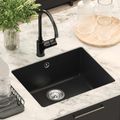vidaXL Drez 80% Kvárc a 20% Živica 530 x 460 mm Čierna