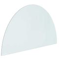 vidaXL Sklenená doska krbu Priehľadná 1000 x 600 mm Sklo